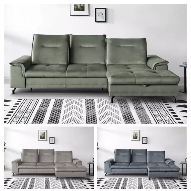 Ecksofa - BRUNO MINI Sofa Couch Bettsofa Sofa mit Schlaffunktion Wohnzimmer