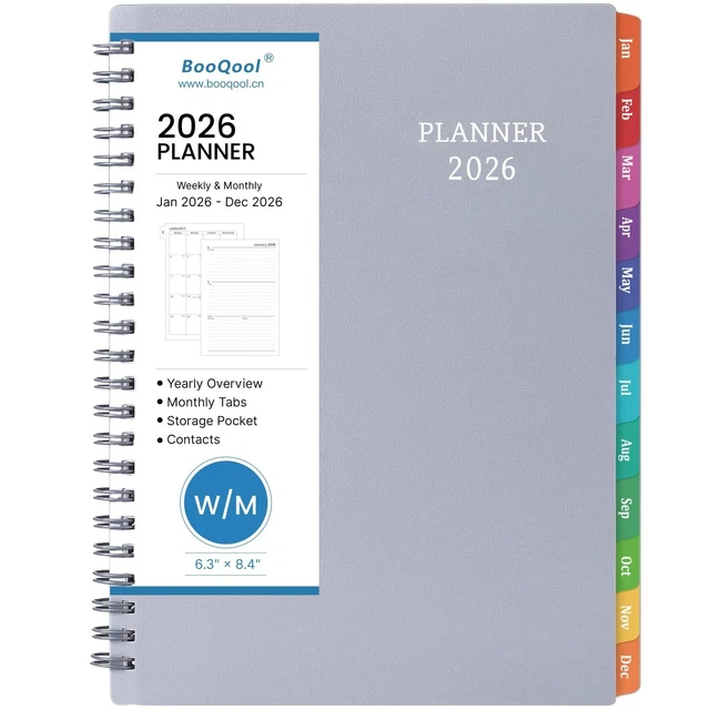 2026 PLANNER - Jan 2026 - Dec 2026, 2026 Calendar Planner, 2026 Planner ...