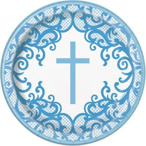 Boys 1st First Holy Communion Party Supplies Decorations Blue + White