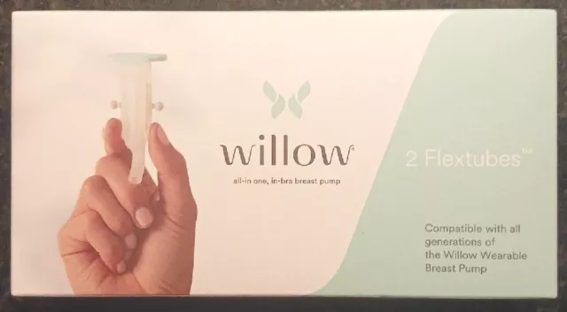 SEALED Willow Hands Free Breast Pump Flextubes: 2-Pack | Spare Use / Replacement