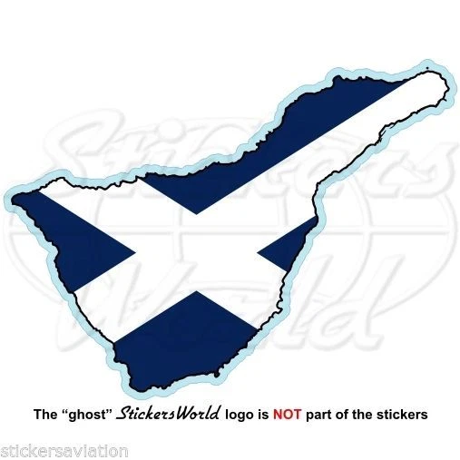 CANARIES LES Etat Vol Drapeau Espagne Islas Canarias 75mm Autocollants