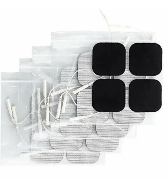 Syrtenty 2" Square Premium Reusable Electrodes Pads Pack Of 20