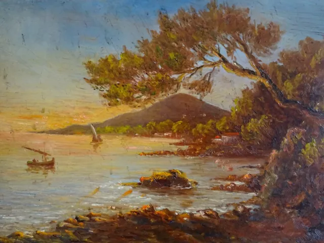 Magnifique Peinture Impressionniste-Paysage Marin-La Lumière De Legout Gérard-Xx