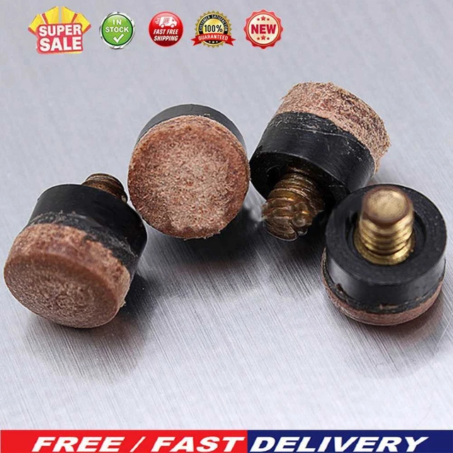 10pcs Pool Cue Tip Parts 10mm Snooker Cue End Pool Gun Ends Billiard Accessories