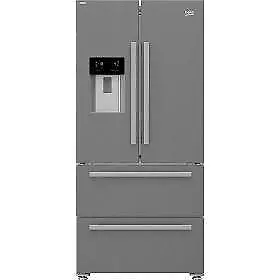 Beko GNE460520DVPX HarvestFresh American Style Fridge Freezer