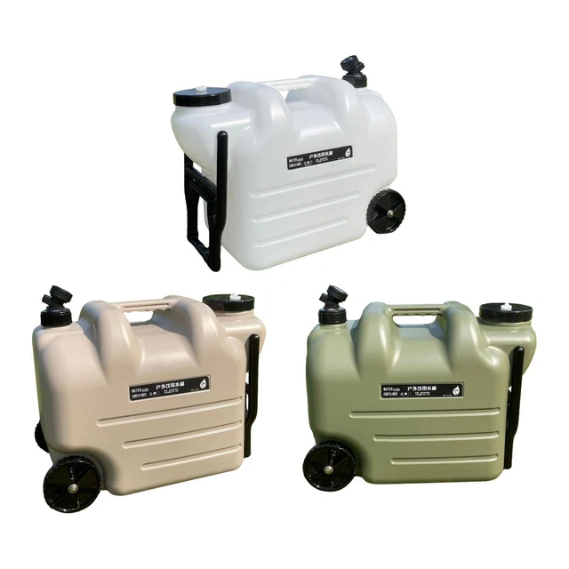 Akozon carafe de stockage d'eau portable Récipient à eau pliable avec robinet de stockage d'eau portable pour le camping en plein - Sport