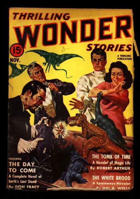 Thrilling Wonder Stories November 1940 VG4.0 "The Day To Come" Pulp