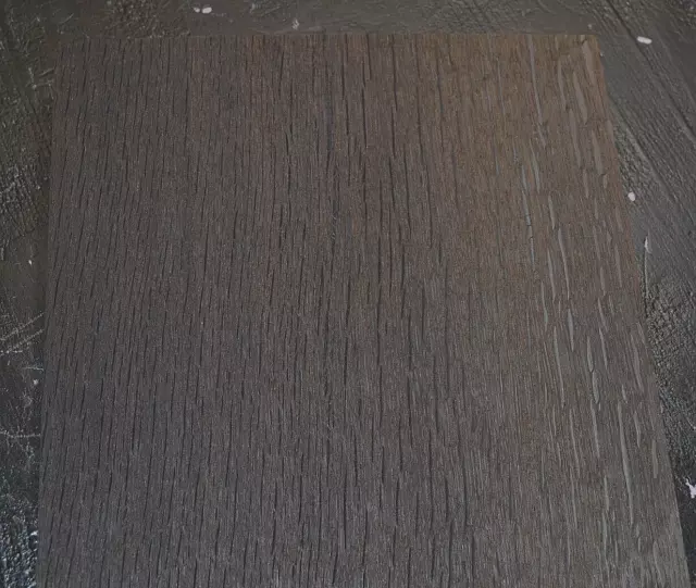 Smoked Oak Raw Wood Veneer Sheet  9.5 x 45 inches 1/42nd thick           4665-72