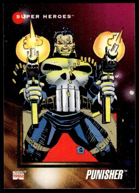 1992 Skybox Marvel Universe Series Super Heroes Punisher #28