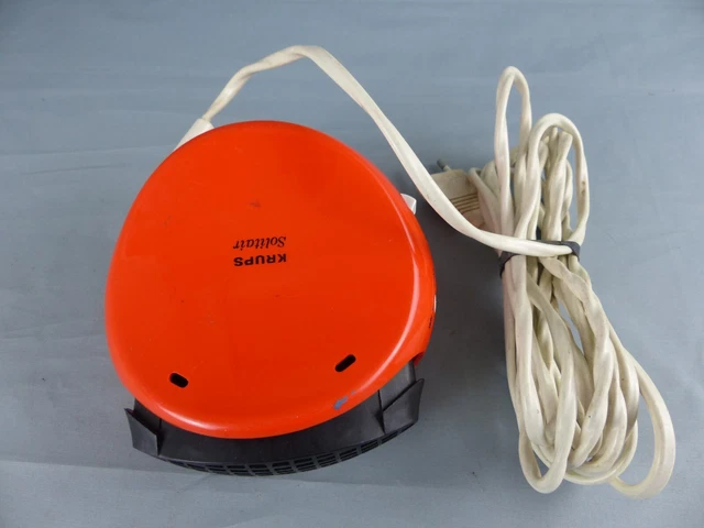 Ancien Sèche-cheveux Sunbeam Orange Rétro Vintage – 700W, 2 Vitesses – Occasion Fonctionnel