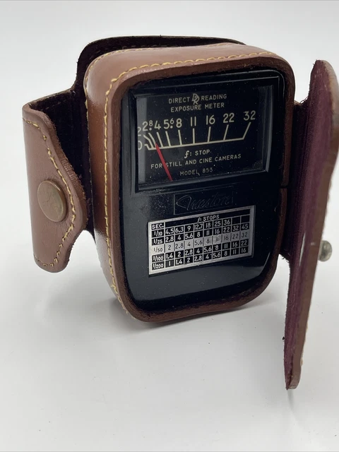 Vintage Weston Direct Reading Exposure Light Meter Model 853 w/ Original Case