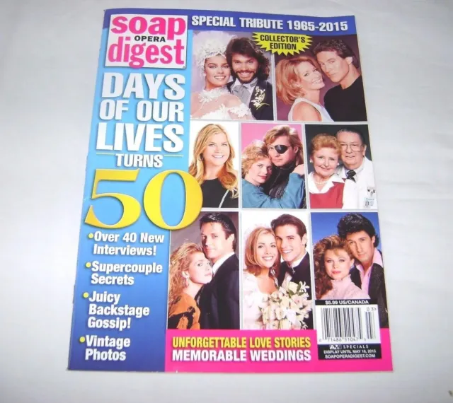 Soap Opera Digest DAYS OF OUR LIVES Turns 50 Anniversary Magazine OOP
