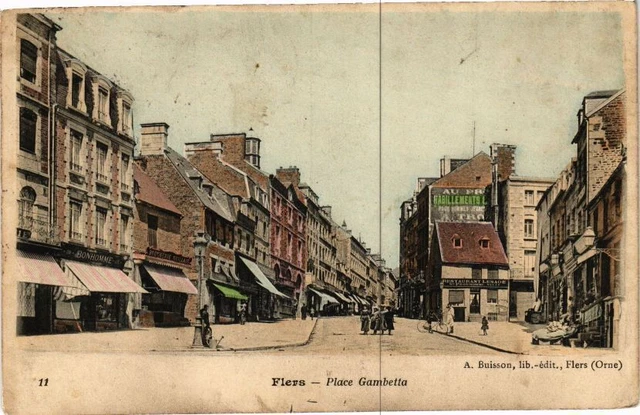 CPA Flers .- Place gambetta (195977)