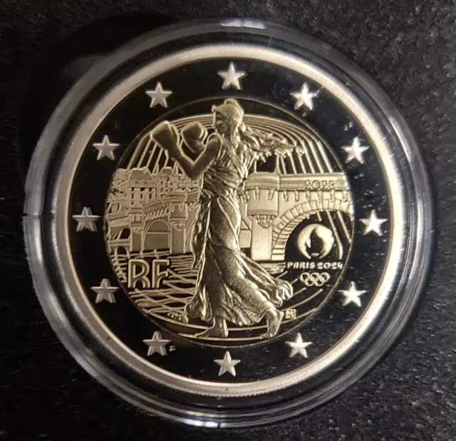 2 EURO FRANCE 2023 Jeux Olympiques de Paris 2024 BE PROOF dispo £43