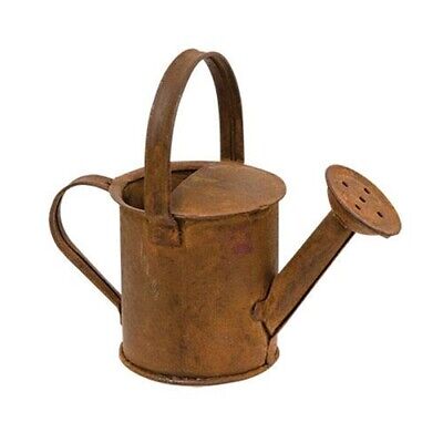 Mini Rusty Tin Watering Can Primitive Rust LOOK 3.5" Country Planter Vase Basket