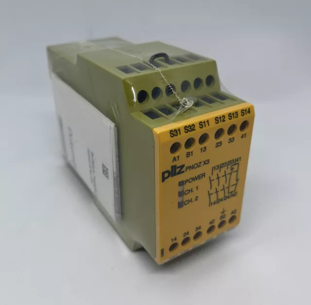 MUSHROOM PNOZ X3 230VAC 24VDC Safety Relay No: 774318 NEW in Original Packaging