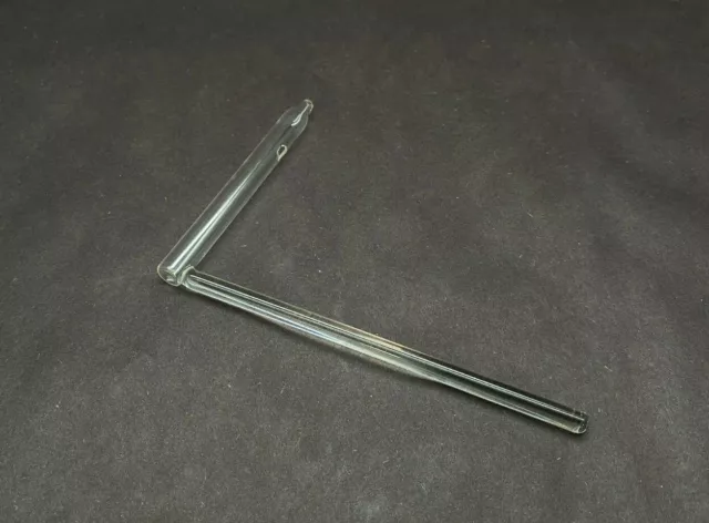 Laboratory Glass 3-1/2” Tube Adapters 3mm ID Vent w/ 7mm OD w/ Solid Rod Sidearm