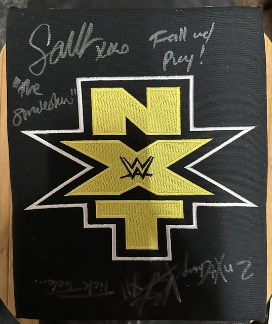 WWE WWF NXT Wrestling Signed Turnbuckle Scarlett & Karrion Kross Rare
