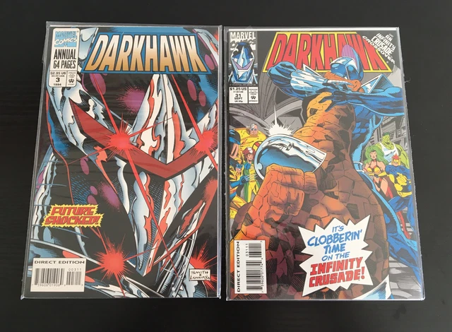 DARKHAWK  Marvel Comics Low Run #31, 3 Annual Books Vintage Key Issue
