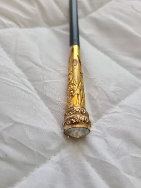 antique conductor's baton | vintage gold & sterling& Austrian music