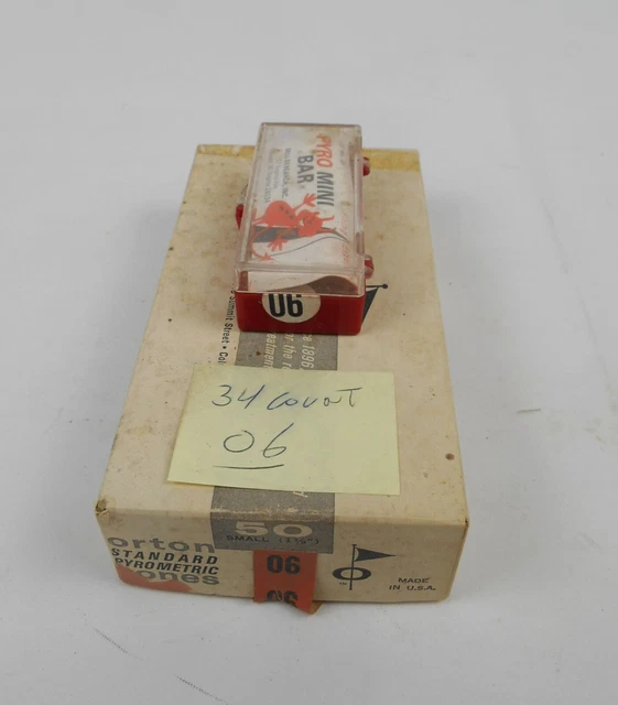 Cono pequeño pirométrico estándar Orton 06 conos 1-1/8" 34 conos 50 barras pequeñas