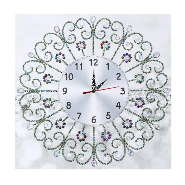 DIY Mosaic 5D Flower Clock Part Special Shaped Diamond Painting Kit Home Decor