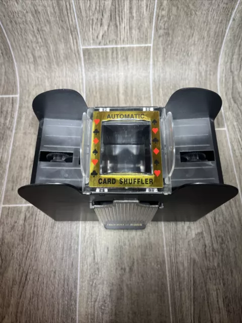 Automatic Card Shuffler – Battery Operated 4 Deck Playing Card Dispenser – Ga...