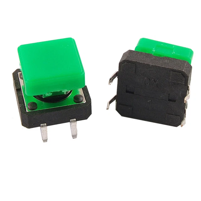 5pcs PCB Momentary Clock Switch Microswitch 4 Pin DIP Button 12x12x13mm