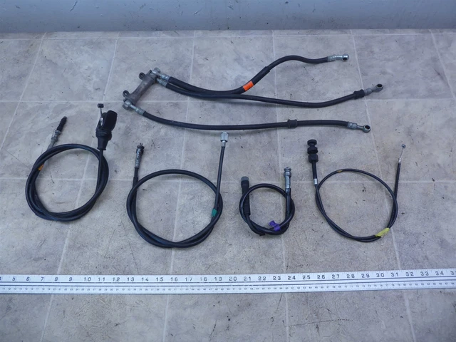 1981 Honda CB750 Custom H1435-3) brake lines choke clutch speedo tach cable set