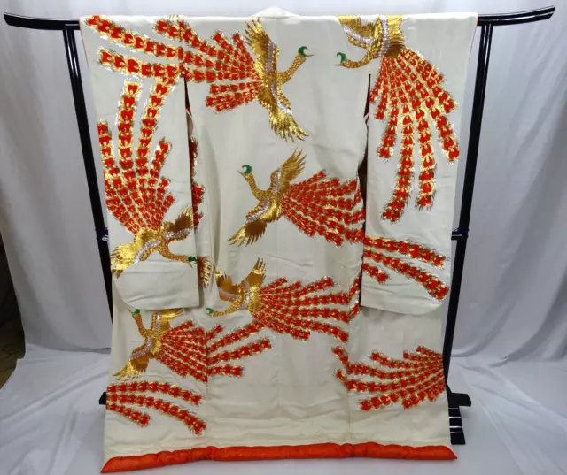 Japanese Kimono Uchikake  Wedding Pure Silk  japan　002