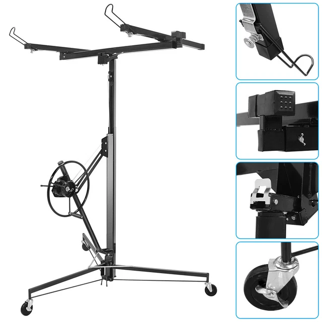 11FT 70kg Plasterboard Lifter Drywall Panel Board Lift Gyprock Sheet Hoist UK