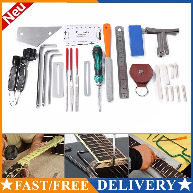 36 in 1 Professional Guitar Repair Tool Kit String Tuning Wrenches Tools