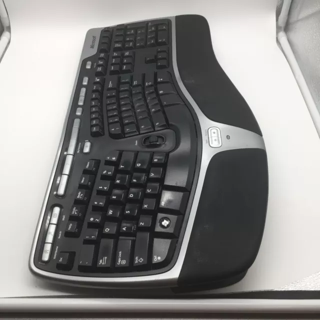 Microsoft Natural Wireless Ergonomic Keyboard 7000 No USB Dongle Free Shipping 2