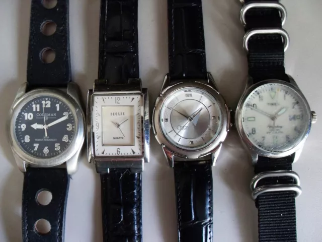 Coleman, Decade, Ottawa & Timex 4 Pre-Owned Quartz Men's Watches