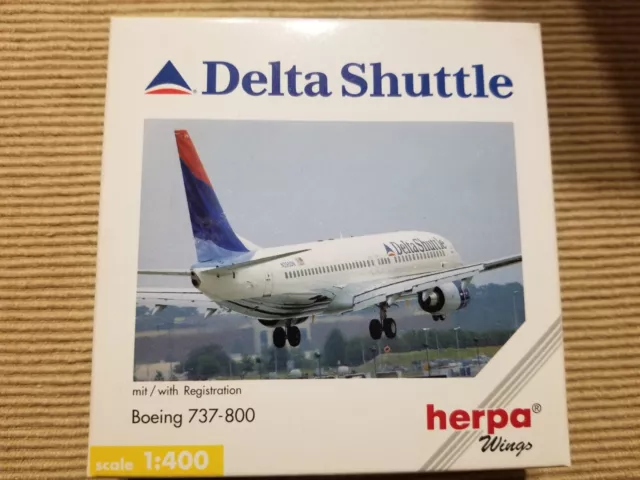 Herpa 1:400 Boeing 737-800 DELTA Airlines, colors in motion N397DA 560498 Gemini