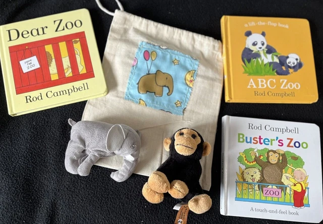 DEAR ZOO STORYSACK bundle - baby/toddler 2 soft toys, EYFS/ home, Free ...