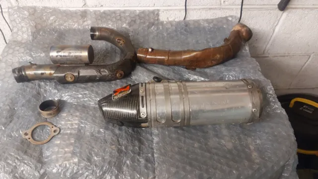 HONDA CRF450 2017-2020 Used Akrapovic complete twin exhaust system CR6027  £449.99 - PicClick UK