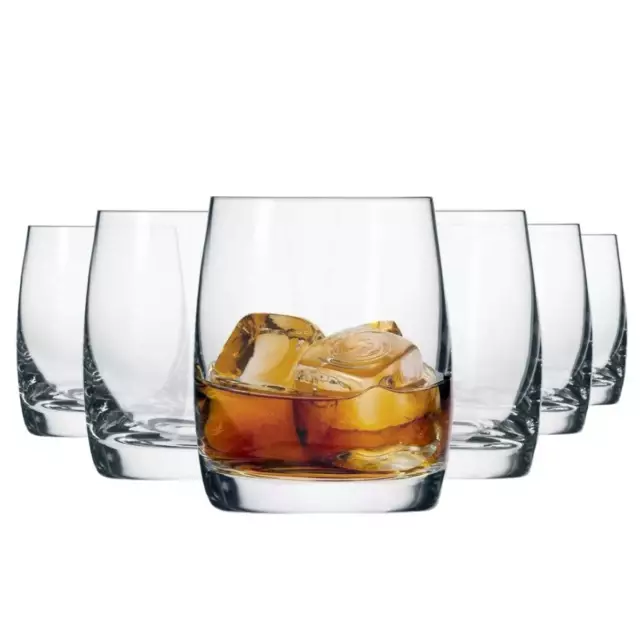 Krosno Blended Vasos de whisky brandy bebidas | 6 pcs | 250 ml | Lavavajillas