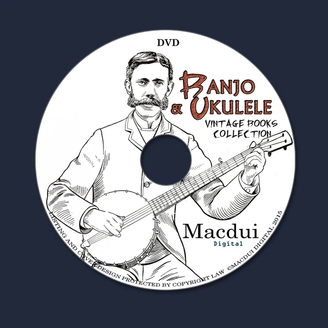 BANJO & UKULELE Vintage eBooks 28 PDF on 1 DVD Kamiki Ukulele Music