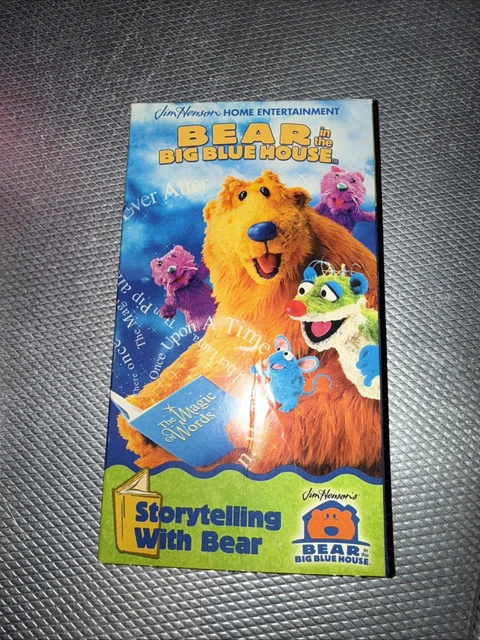 BEAR IN THE Big Blue House VHS Storytelling With Bear Video Jim Henson ...