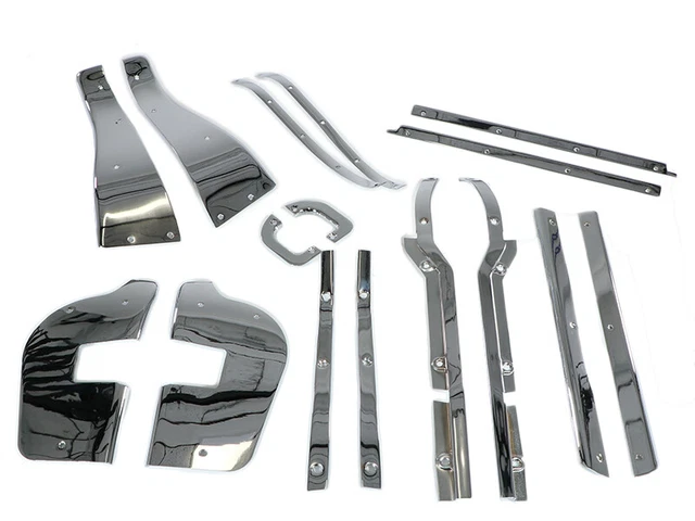 16 Pièce Rails de Maintien Kit Chrome Lot pour W113 Portes 230 250 280 Sl