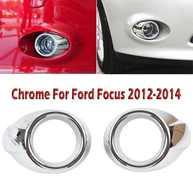 Coppia Di Finiture Cromate Per Paraurti Anteriore Inferiore - Compatibile Con Fiat 500 2007-2015