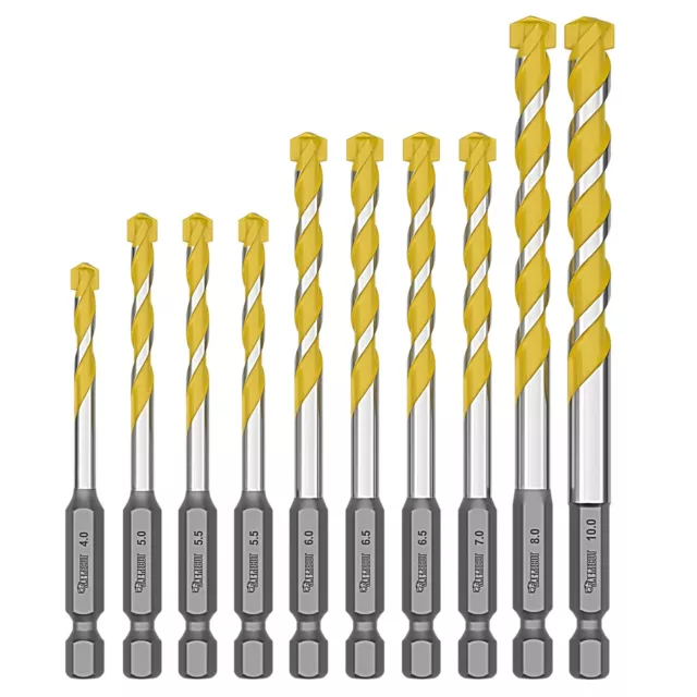 SabreCut Multi Construction Impact Drill Driver Bits Hammer Wood Metal HEX