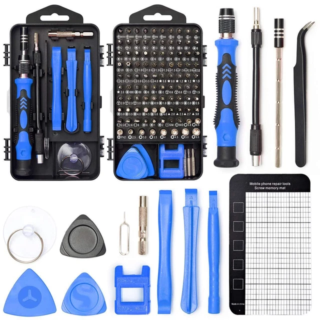 Precision Screwdriver Set, 122 in 1 Electronics Magnetic Repair Tool ...