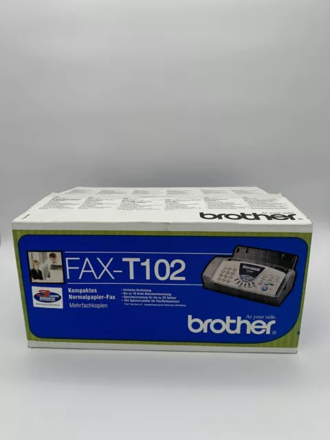 BROTHER T-102 FAXGERÄT FAX RARITÄT NEU in (OVP) inkl. 2 Jahre Garantie