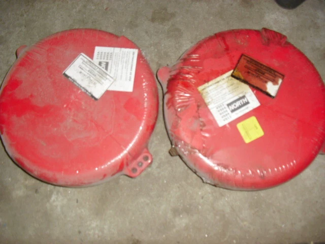 2ea. North VS09R Red Lockout Tagout Valve Cover 6.5" - 10"