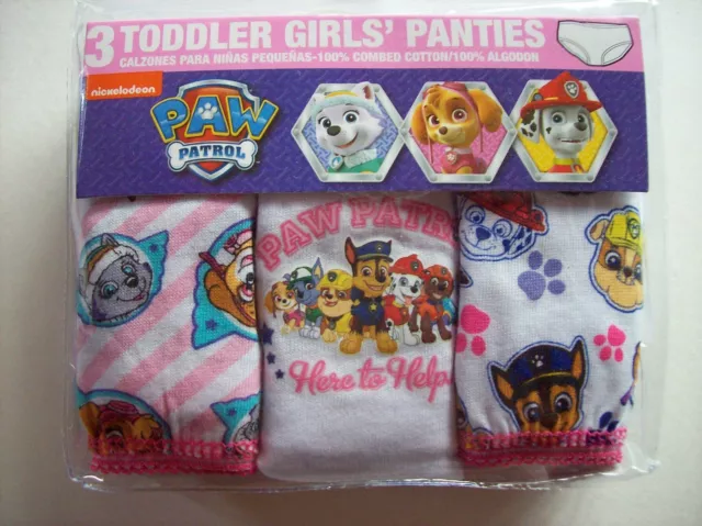 TODDLER SIZE 4T NICKELODEAN PAW PATROL BRIEFS--3 PAIR--NEW W/O TAGS 12-4-7