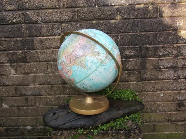 Vintage 1960's American Globe - Replogle globes Inc - Metal frame