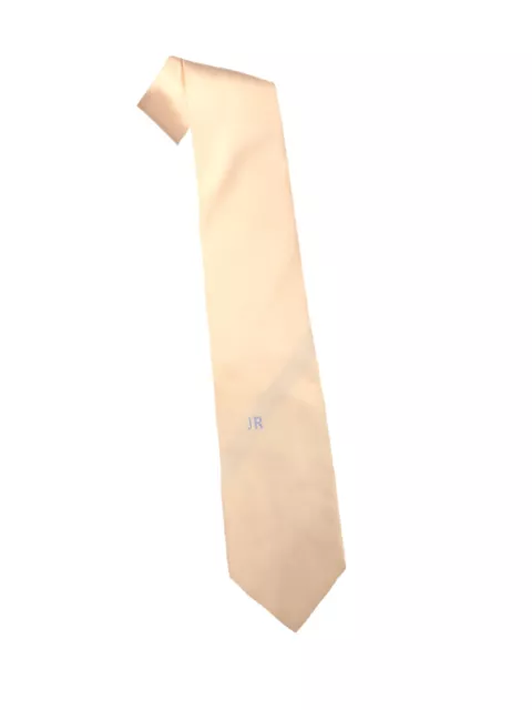 JOHN RICHMOND Cravatta di Seta Logo Avorio