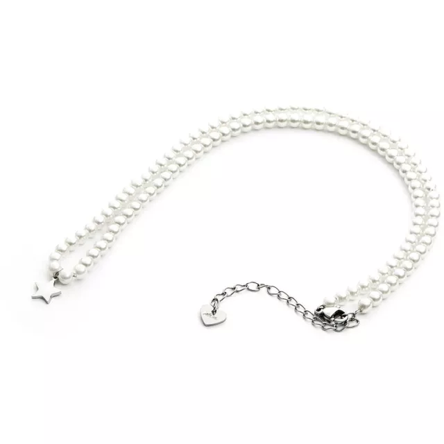 Collana Donna perle e acciaio 4US cesare paciotti  4UCL3583W